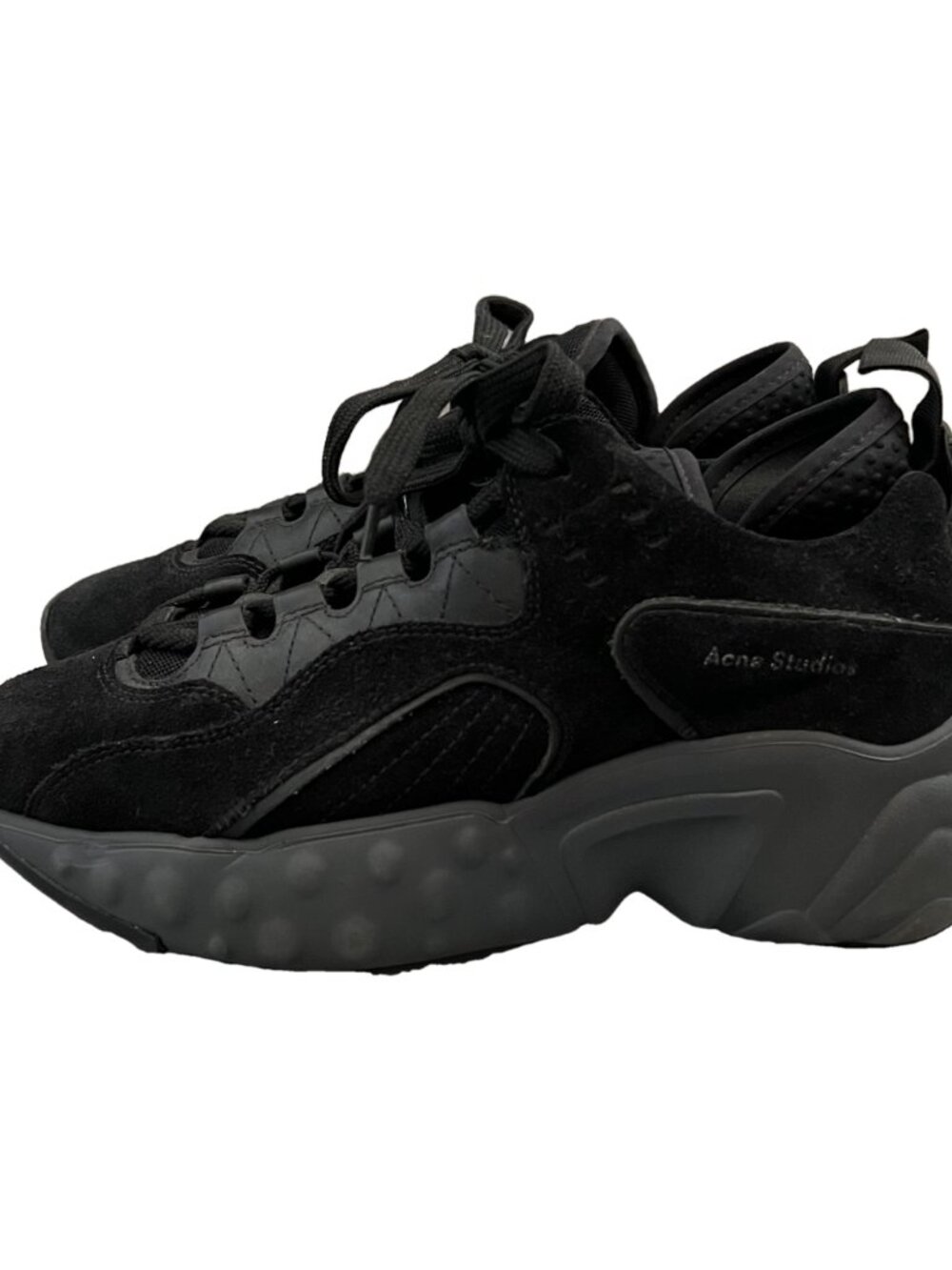 Acne Studios Manhattan Chunky Sneakers Black Suede EU 37 / US 7